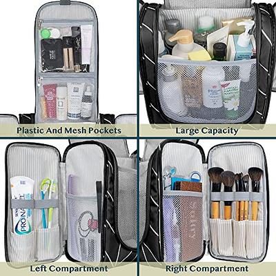 Buruis Large Capacity Toiletry Bag for Women, Hanging Toiletry Organizer  Cosmetics Makeup Bag, Water-resistant Hygiene Travel Bag for Full Sized