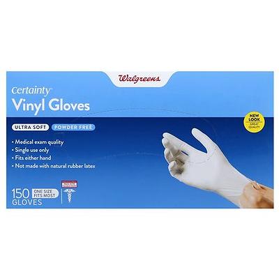 Walgreens Stretch Vinyl Exam Gloves S