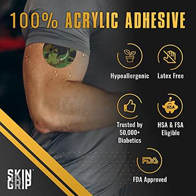 60 Pieces Adhesive Patches Breathable Sensor Patches Pre-Cut Adhesive  Covers Shower Waterproof Tape Continuous Glucose Monitor Protection Without