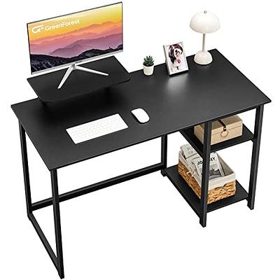  ODK Small Desk, 27.5 Inch Small Computer Desk for Small Spaces,  Compact Desk with Storage, Tiny Desk Study Desk with Monitor Stand for Home  Office, Rustic Brown : Home & Kitchen