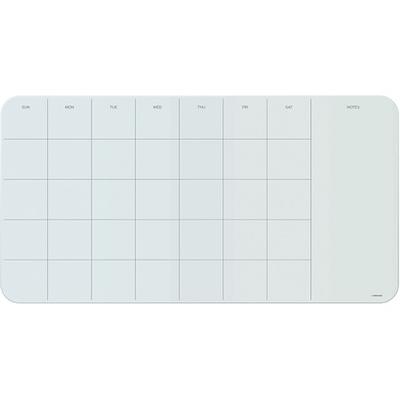 U Brands 70 in. x 47 in. White Frosted Surface, Frameless Magnetic