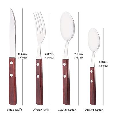 Boulder Bee | Travel Utensils Set | Reusable Camping Cutlery Set |  Stainless Steel Flatware Set | Portable Silverware Set with Case | Includes