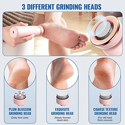 Electric Callus Remover for feet, Rechargeable Foot File Hard Skin Remover,  Pedicure Tools kit for Cracked Heels Calluses and Dead Skin, 2 Speeds  Adjustable 