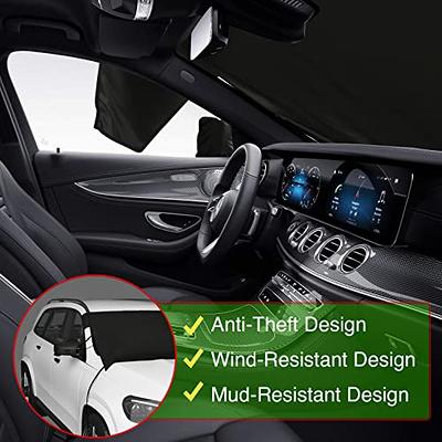 FrostGuard Deluxe Full-Coverage Car Windshield Cover for Ice/Snow, Sweater,  41 x 59 