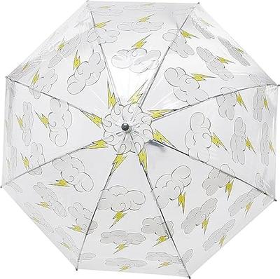 Rainbrella Kids Plastic Umbrella, Sky Collection Rainbows Umbrella,  Lightening Bolts Design, Clear Umbrella with Hook Handle - Yahoo Shopping