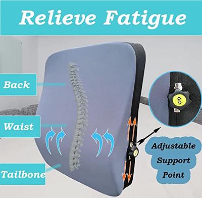 Lumbar Support Pillow for Office Chair,Support Point Adjustable Chair Back  Support Pillow for Car, Office Chair Back Cushion Chair Cushion for Back