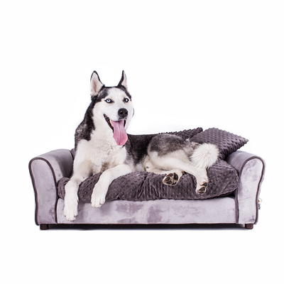 MoonxHome Plush Dog Bed with Foam Neck Bolster, Plush Pet Bed for Small  Dogs and Cats, Universal Pet Furniture Protector, Sofa Bed Cover, Machine