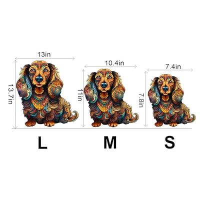 Wooden Puzzle, Special-shaped Animal Dog Jigsaw Puzzle, Adult