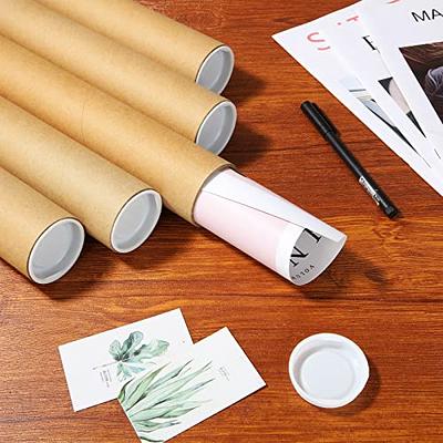  LOEQIAN 16 PCS 2 x 16 Inch Kraft Mailing Tubes with Caps,  Mailers Poster Shipping Tubes, Cardboard Mailing Tubes for Shipping,  Storing, Mailing, Blueprints, Posters : Office Products