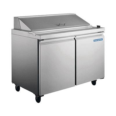 KoolMore 47 Cu. Ft. Commercial Stainless-Steel Upright Reach-In Freezer  with Self-Close Glass Doors in Silver.