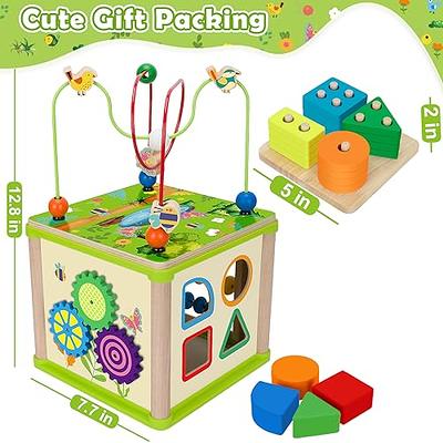 Duchong 6-in-1 Wooden Activity Cube for 12-18 Months, Learning Toys for 1+ Year  Old Boys & Girls, Montessori STEM Developmental Toys for Toddlers Aged 1-2,  Ideal 1st Birthday Gift Toys - Yahoo Shopping