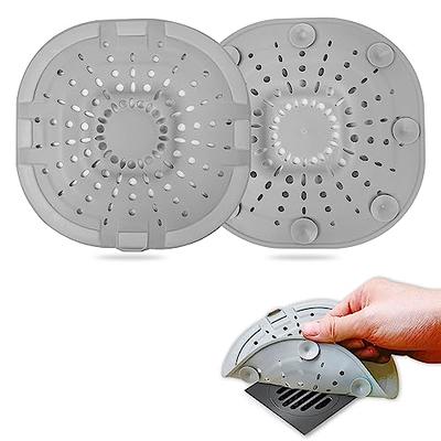 Shower Drain Hair Catcher with Suction Cups Easy to Install and