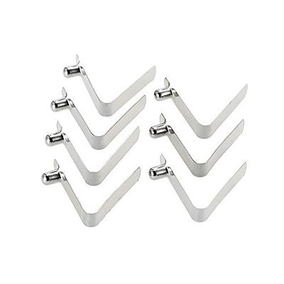 6pcs Kayak Paddle Spring Clips Tent Pole Clips Push Button Spring Snap Clip  Lock 