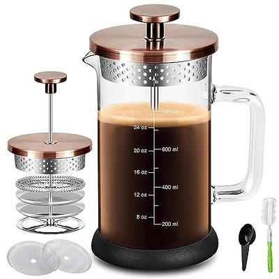 Mixpresso RNAB075575CR4 mixpresso 8-cup drip coffee maker programmable,  coffee pot machine including reusable and removable coffee filter, black  elec