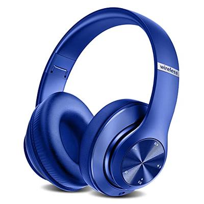 Wireless Bluetooth Headphones Over Ear 65H Playtime HiFi Stereo Headset  with Microphone and 6EQ Modes Foldable Bluetooth V5.3 Headphones for Travel