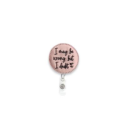 Funny Badge Reel for Nurses, Velcro Swappable Topper Accessories