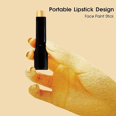 1PCS Eye Black Lipstick Stick, Professional Black Face Paint Lipstick for  Halloween Party