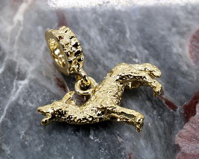 14kt Gold Vermeil Cow Charm | AgriJewelry