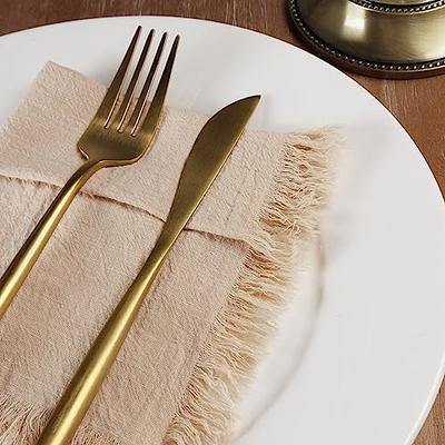 Cloth Dinner Napkins for Wedding, Rustic Wedding Beige Napkins, Cotton  Gauze Napkins Boho Party Napkins 