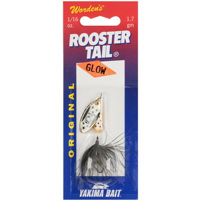 Worden's® Original Glow Tuxedo Blade 1/16 oz. Rooster Tail®, Inline  Spinnerbait Fishing Lure - Yahoo Shopping