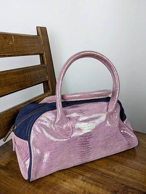 Y2K Vintage Just Cavalli Holographic Baguette Bag. Rainbow Baby Pink Handbag  - Yahoo Shopping