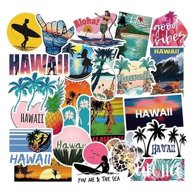 50Pcs Hawaii Summer Beach Traveling Outdoor Nature Stickers Decorative Home  Refrigerator Laptop Decals Computer Table Car Bumper Luggage - Yahoo  Shopping