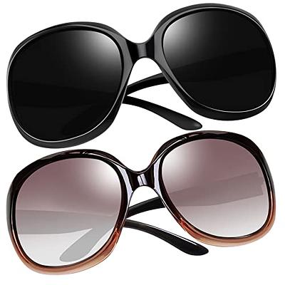 XL Women's Polarized Wide Frame Sunglasses for Big Face Large Cat Eye  Oversized