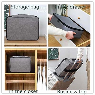Multi-functional A4 Document Bags Filing Pouch Portable Waterproof Oxford  Cloth Organized Tote For Notebooks Pens Computer Stuff