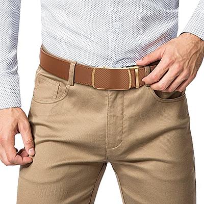 BOSTANTEN Belt for Men Leather Ratchet Dress Belt with Automatic Sliding  Buckle 1 3/8 inches , Trim to Fit : : Clothing, Shoes & Accessories