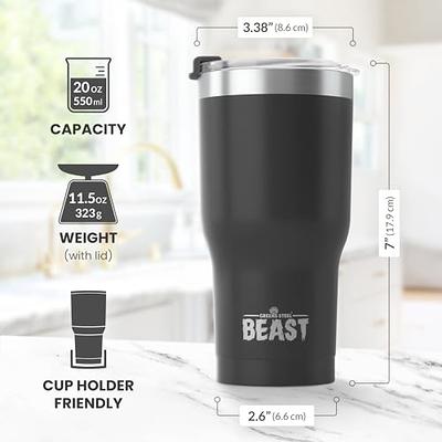 Beast 40 oz Tumbler Stainless Steel Vacuum Insulated Coffee Ice Cup Double  Wall Travel Flask (Matte Black)