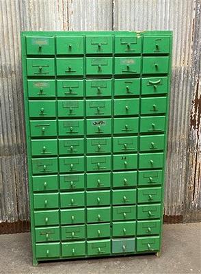 Vintage Multi-Drawer Cabinet, Country Store Hardware Storage Organizer  Cubbyhole Arts & Craft Nut Bolt - Yahoo Shopping