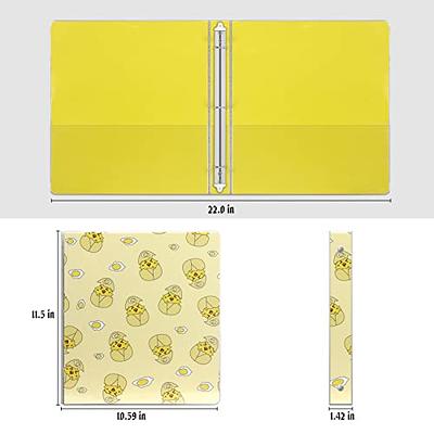 Naturetouch 3 Ring Binder 1 inch Easter Binder Recipe Binder with 300  Sheets Capacity Cute Binder Hardcover Binder Organizer for Cute School and  Office Supplies，Yellow - Yahoo Shopping