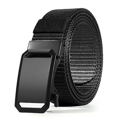 FAIRWIN Ratchet Belts for Men's Casual Nylon Web Belt Golf Belts for Men  Adjustable Dress Men's Belts for Jeans Shorts Black M (Waist 36-42)  Adjustable