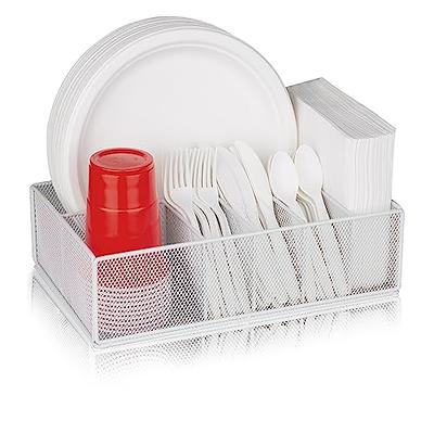 DTICON Utensil Caddy Silverware Cutlery Holder: Kitchen Countertop Flatware  Organizer for Party Spoon and Fork Holder Black Basket Outdoor Buffet  Camping Picnic Modern Metal Utensils Counter Storage - Yahoo Shopping