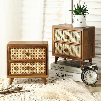 Desktop Organizer Box - Black Walnut Wood - ApolloBox