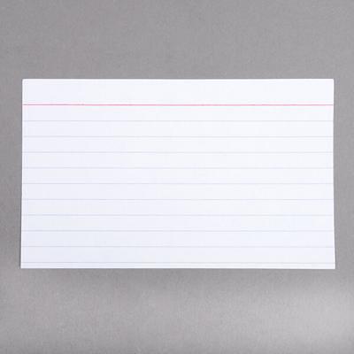 Oxford OXF 41EE 4 x 6 White Ruled Index Card - 100/Pack