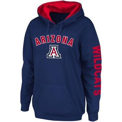 MLB Men's Atlanta Braves Navy Colorblock Pullover Hoodie