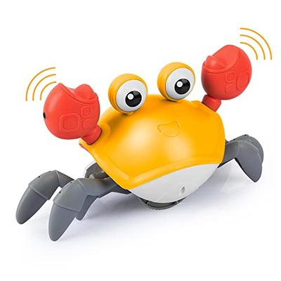Plnmlls Crawling Crab Baby Toy,Tummy Time Baby Toys Will Automatically  Avoid Obstacles,Guiding Baby to Crawl,Crawling Toys with Music and LED