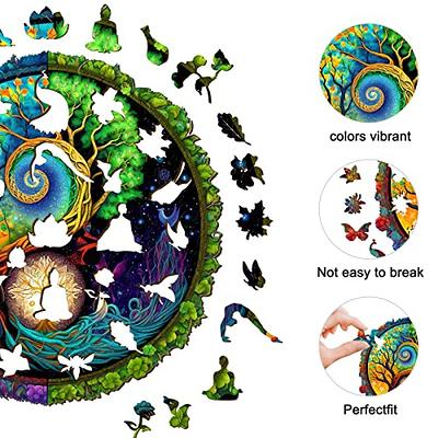 Wooden Jigsaw Puzzle-Yin-Yang Tree of Life 4 - KAAYEE