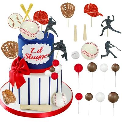 Lukinuo Baseball Cake Decorations Baseball Theme Cake Topper