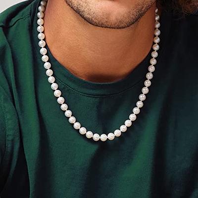 9ct Gold 12mm Shell Pearl Leather Necklace — The Jewel Shop