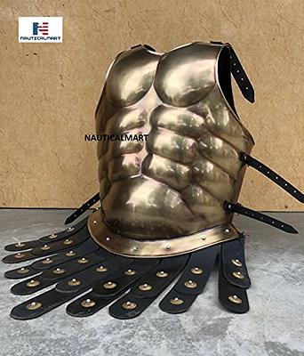 Medieval Muscle Body Armor Cuirass Brass Finish