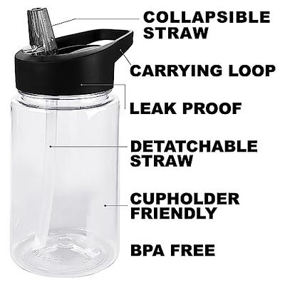 mininoo 24 oz Insulated Tumbler with Handle, Double Wall Vacuum Insulated  Coffee Cup with Lid and Straw, Leakproof (Black)