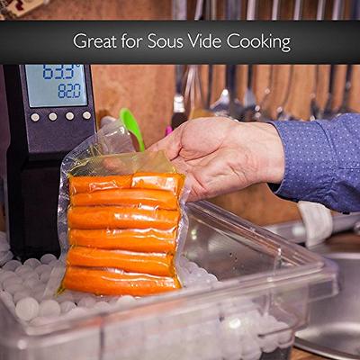 Vacuum Sealer Bags Rolls For Food Saver,Seal a Meal, Weston. Commercial  Grade, BPA Free,Great for vac storage Bags, Meal Prep with sous vide (8 x