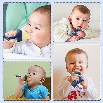 Baby Self Feeding Food Pacifier, Fresh Food Feeder Pacifier, Infant Fruit  Teething Toy With Silicone Pouches, Feeder Bottle Baby Food Feeder Teether