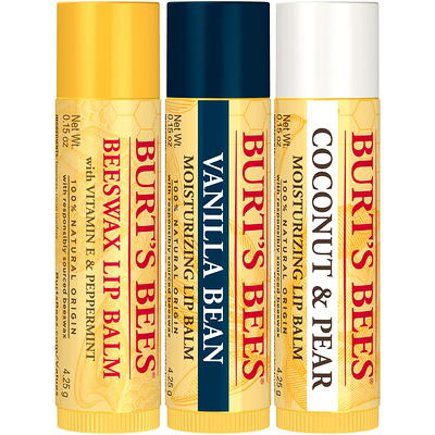 Burt's Bees 100% Natural Origin Moisturizing Lip Balm, Original Beeswax, 2  ct