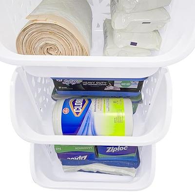 Skywin Plastic Stackable Storage Bins for Pantry - Stackable Bins