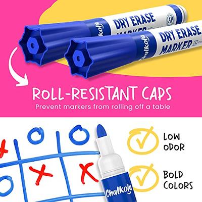 Whiteboard Markers, 12 Whiteboard Markers With Dry Erase Tips, Low Odor Dry  Erase Pens, Fine Tip Quick Dry Chalkboard Markers