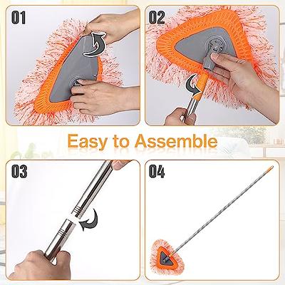 Adjustable Telescopic Car Wash Brush Kit Mop Long Handle Vehicle Cleaning  Tool