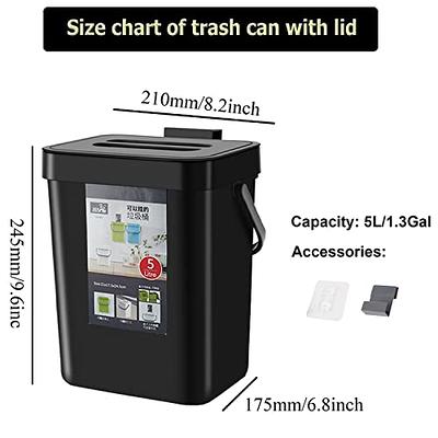 1pc Kitchen Compost Bin For Kitchen Countertop - 1.3 Gallon